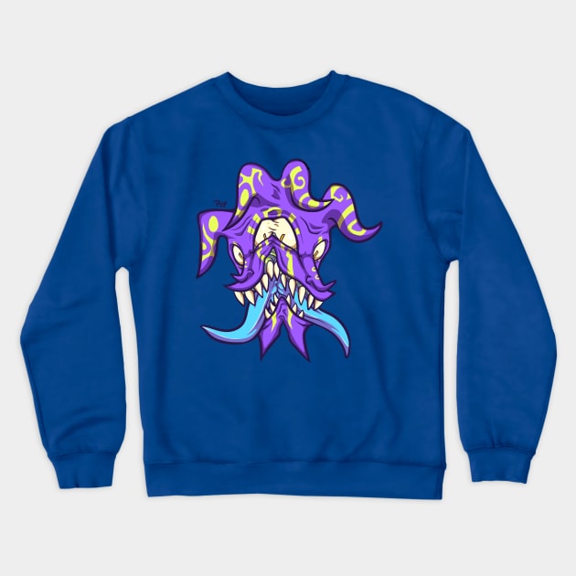 Fear-purple Crewneck Sweatshirt by Psychonautic